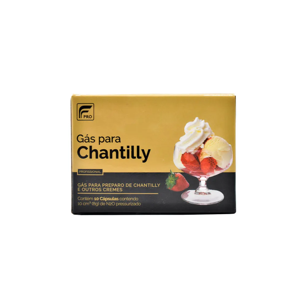 Cápsulas de Gás para Chantilly FPRO N2O com 10 unidades - Imagem 1