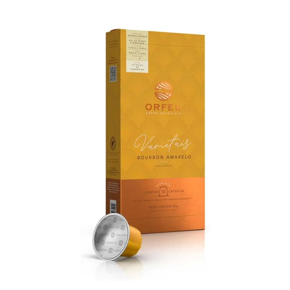 Café Orfeu Bourbon Amarelo em cápsulas 10 unidades - Imagem 2