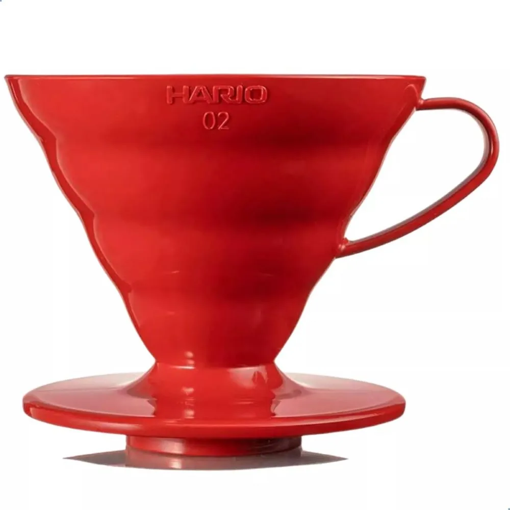 Coador Hario V60 Polipropileno Vermelho Tamanho 02 - Imagem 1