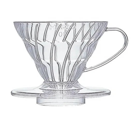 Coador Hario V60 Polipropileno Transparente Tamanho 01