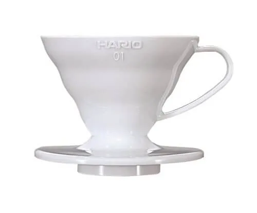 Coador Hario V60 Cerâmica Branco Tamanho 01