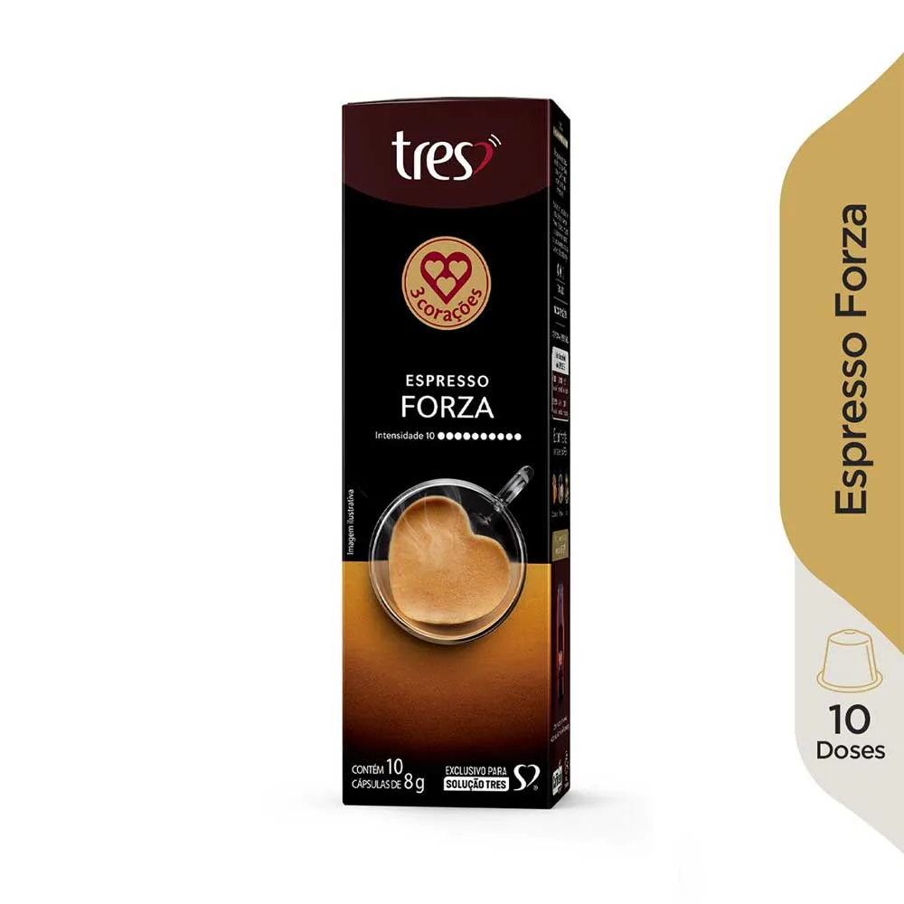 Café Três Corações Forza em cápsula 10 unidades - Imagem 2