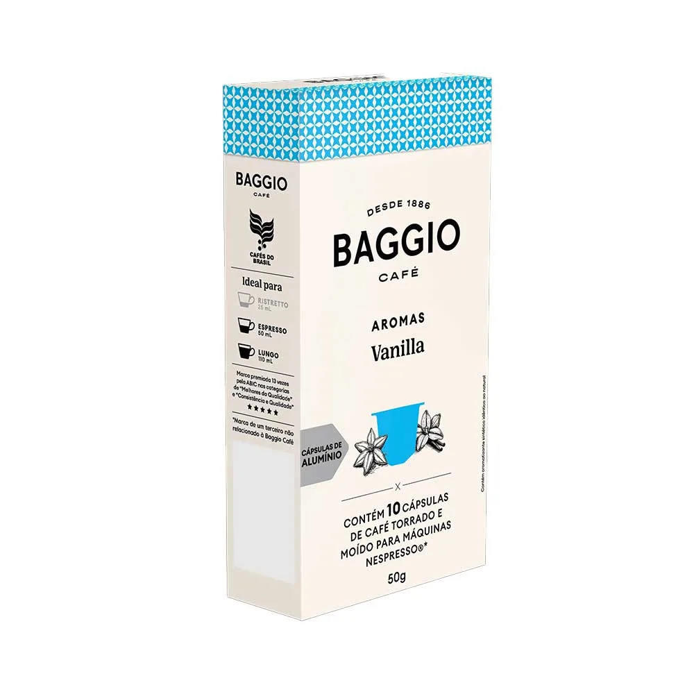 Café Baggio Aromas Vanilla em cápsulas 10 unidades - Imagem 2