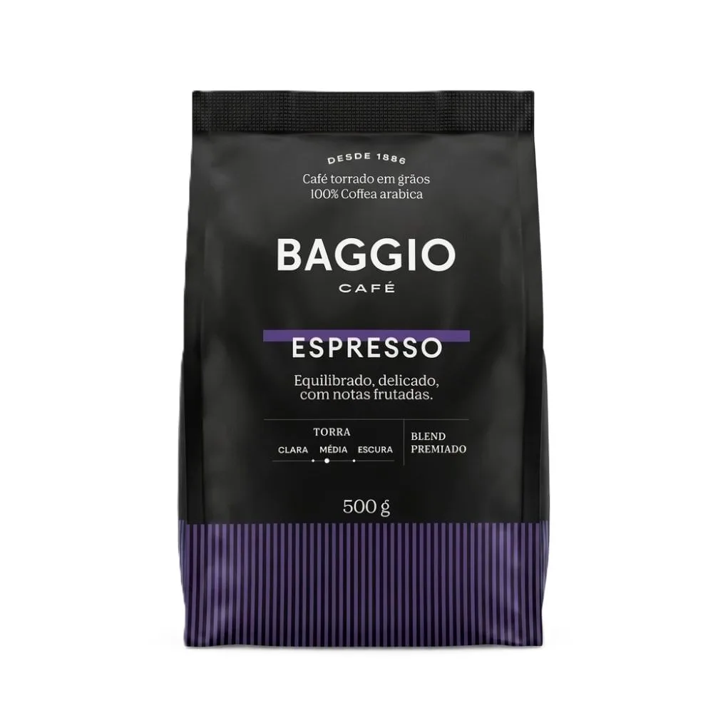 Café Baggio Espresso em grãos 500 g - Imagem 1