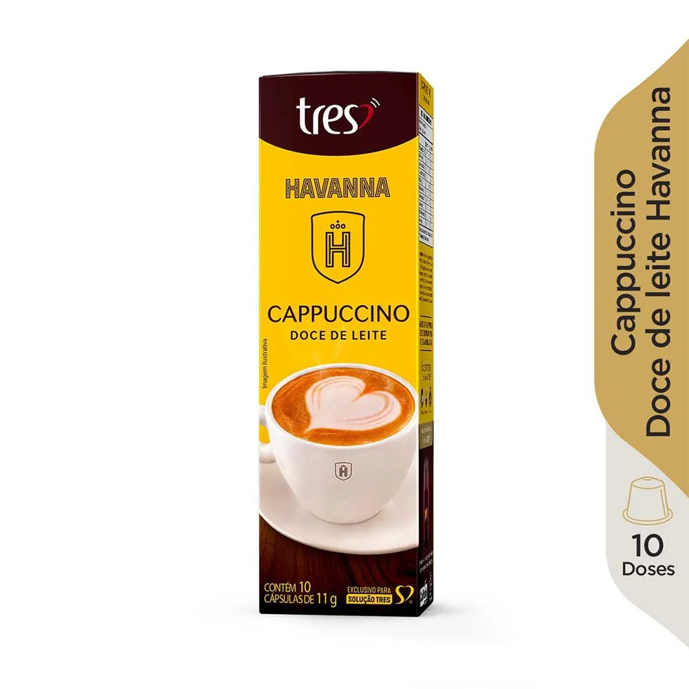 Café Três Corações Cappuccino Doce de Leite Havanna em cápsula 10 unidades - Imagem 2
