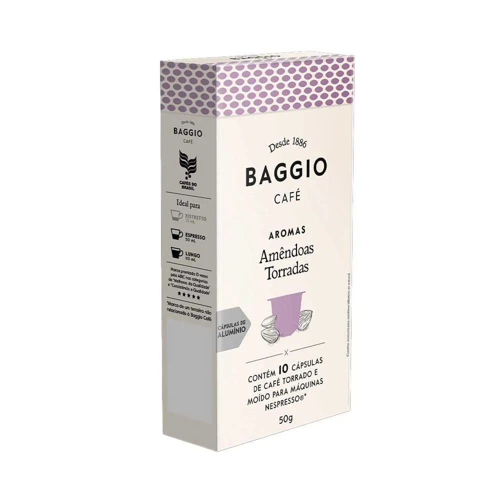 Café Baggio Aromas Amêndoas Torradas em cápsulas 10 unidades - Imagem 2