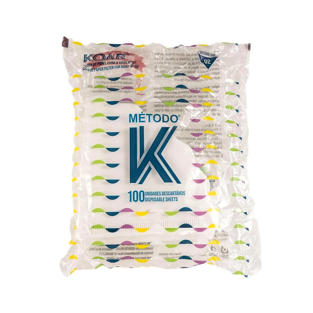 Filtro KOAR Branco 100 unidades Tamanho 02