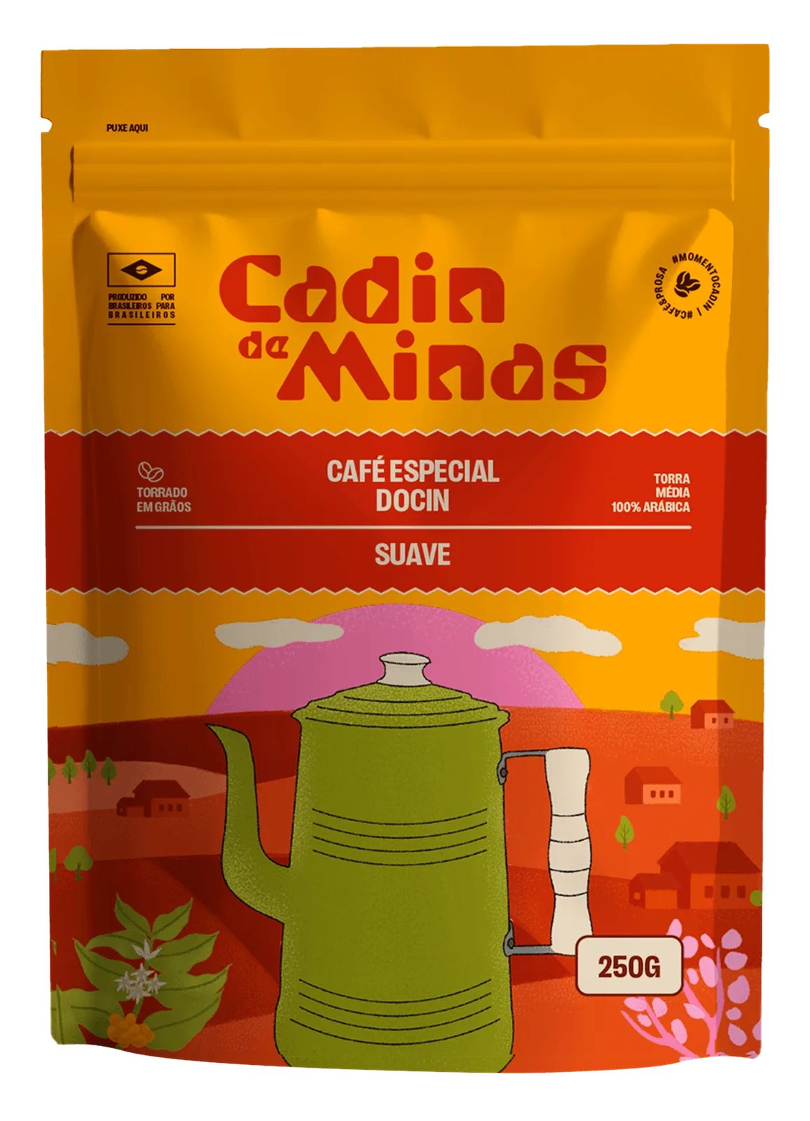 Café Cadin de Minas Docin em grãos 250g - Imagem 1
