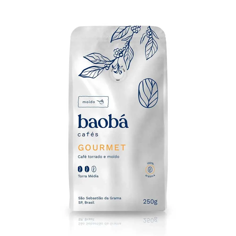 Café Baobá Gourmet moído 250 g - Imagem 1
