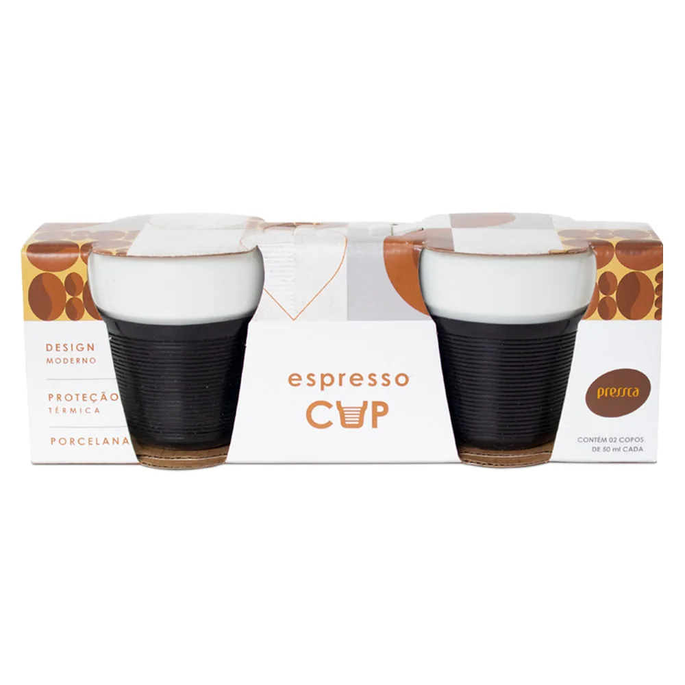Espresso Cup Pressca Preto 2 unidades 50ml - Imagem 2