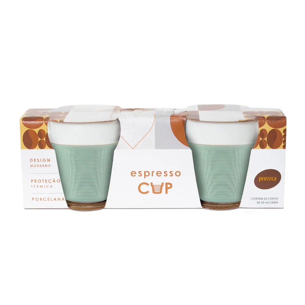 Espresso Cup Pressca Verde 2 unidades 50ml - Imagem 2
