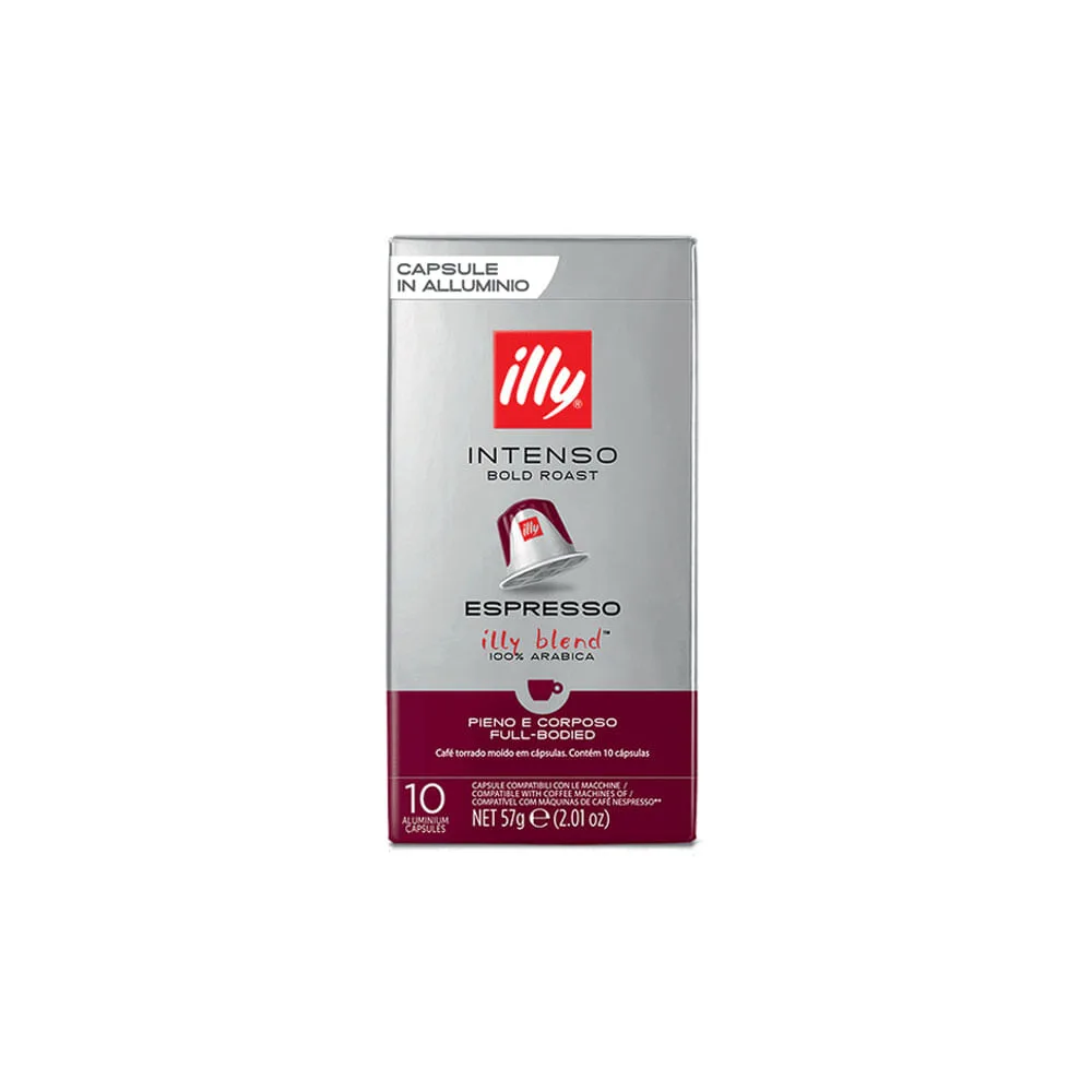 Café Illy Intenso em cápsulas 10 unidades Compatível Nespresso®