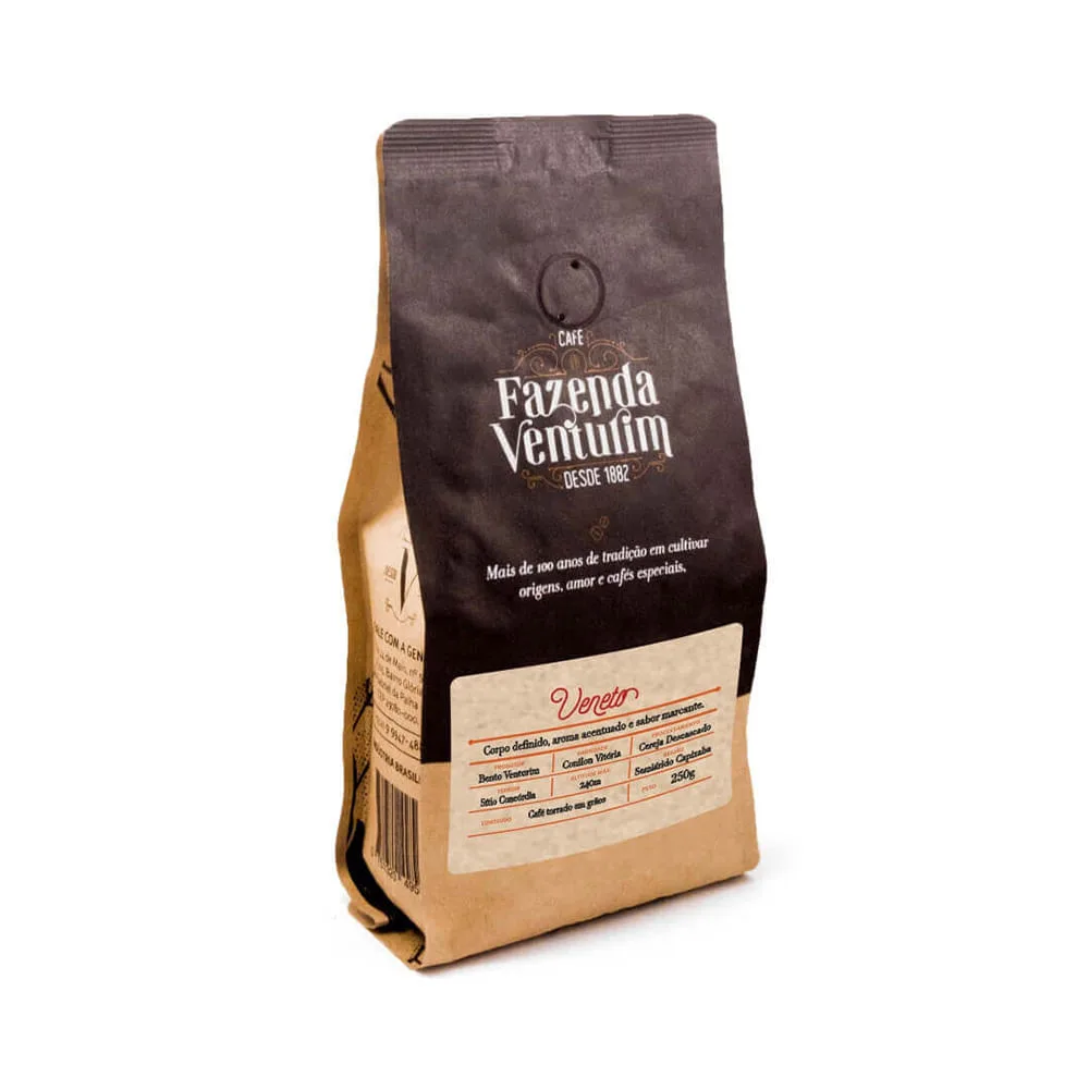 Café Fazenda Venturim Veneto Conilon em grãos 250g - Imagem 1