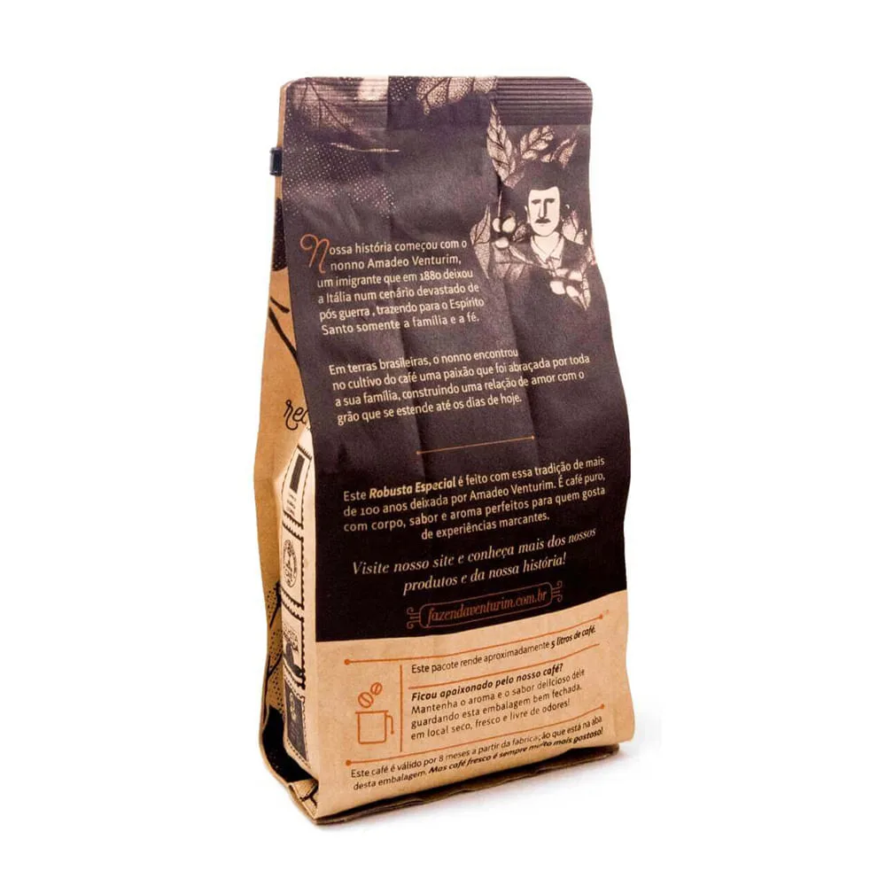 Café Fazenda Venturim Veneto Conilon em grãos 250g - Imagem 2