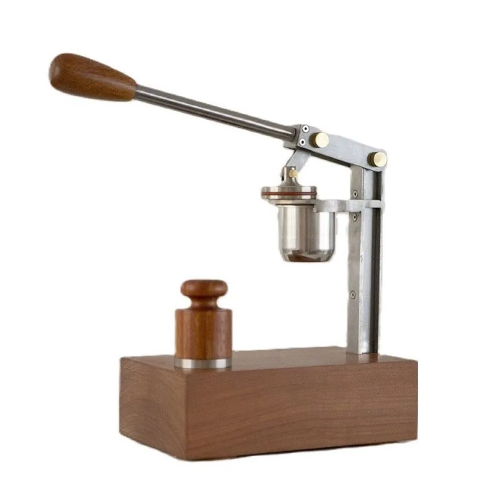 Maquina de Café Espresso Bruta Manual com Base - Imagem 1