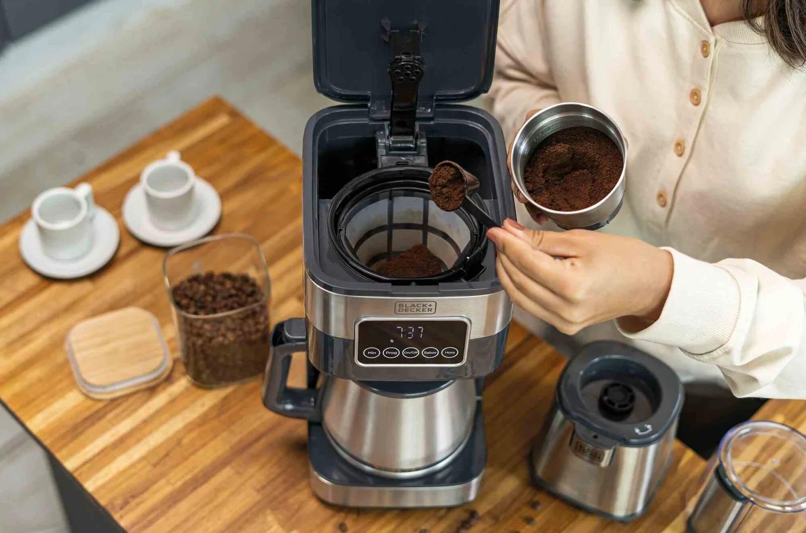 Cafeteira Elétrica Programável Gourmand Gris Black+Decker 220 V - Imagem 6