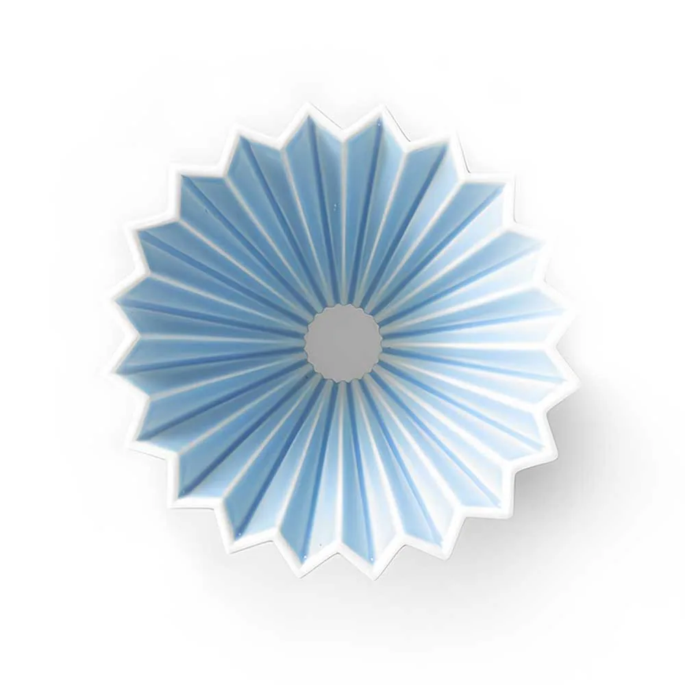 Coador Origami Porcelana Azul Matte Tamanho 02 - Imagem 3
