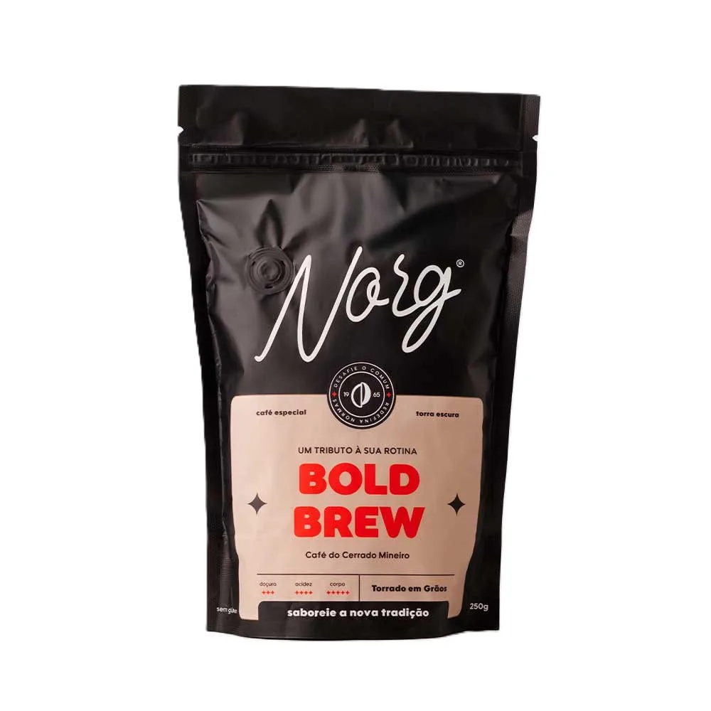 Café Norg Bold Brew em grãos 250 g - Imagem 1