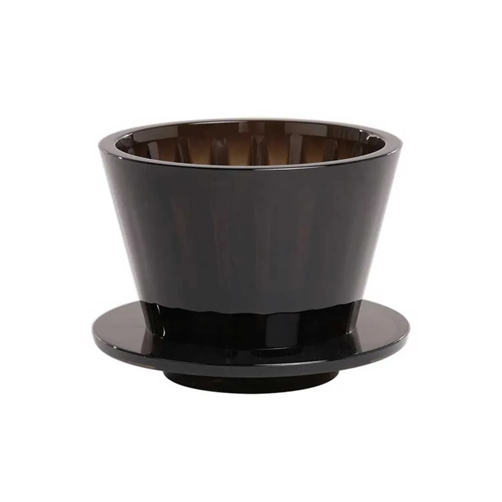 Coador Timemore Crystal Eye B75 Ambar Acrílico Preto Tamanho 01