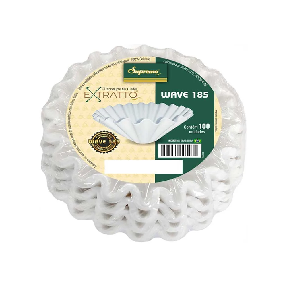 Filtro Extratto Wave 185 Branco 100 unidades - Imagem 1