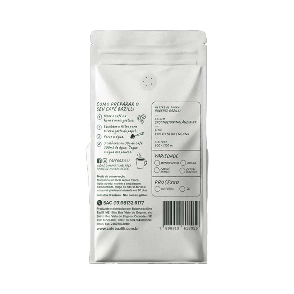Café Bazilli em grãos 500 g