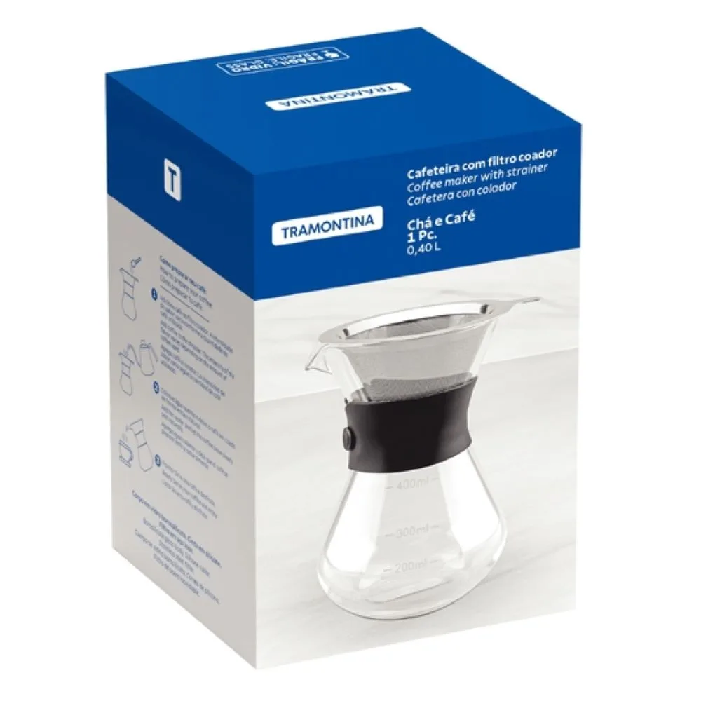 Cafeteira Tramontina com Coador de Aço Inox 400 ml - Imagem 7