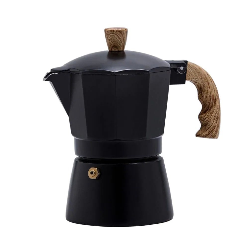 Cafeteira Italiana Oxford Moka Preta 3 Xícaras - Imagem 1