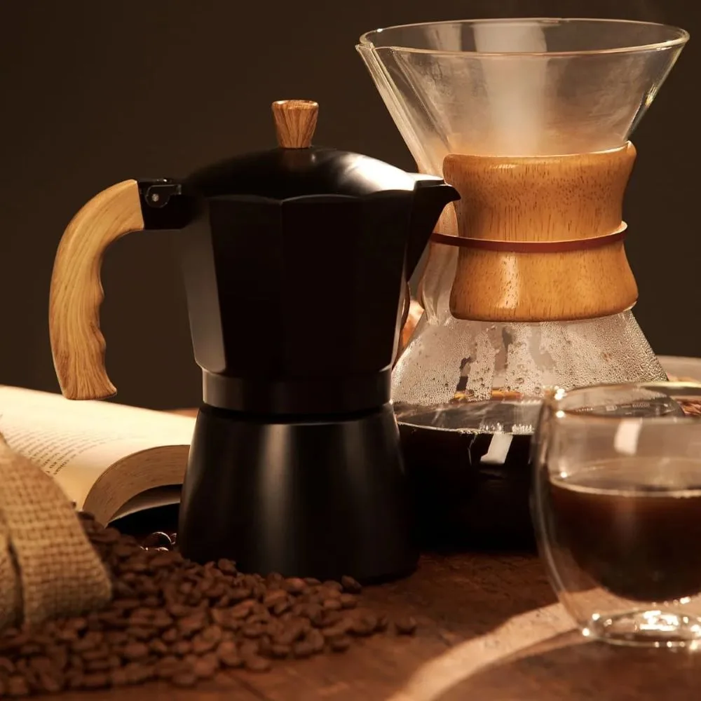 Cafeteira Italiana Oxford Moka Preta 3 Xícaras - Imagem 2