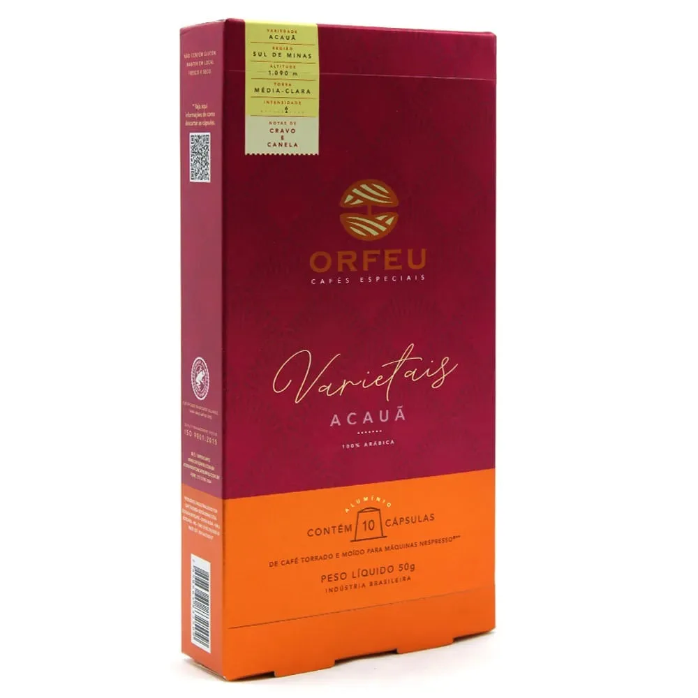 Café Orfeu Acauã em cápsula 10 unidades - Imagem 1