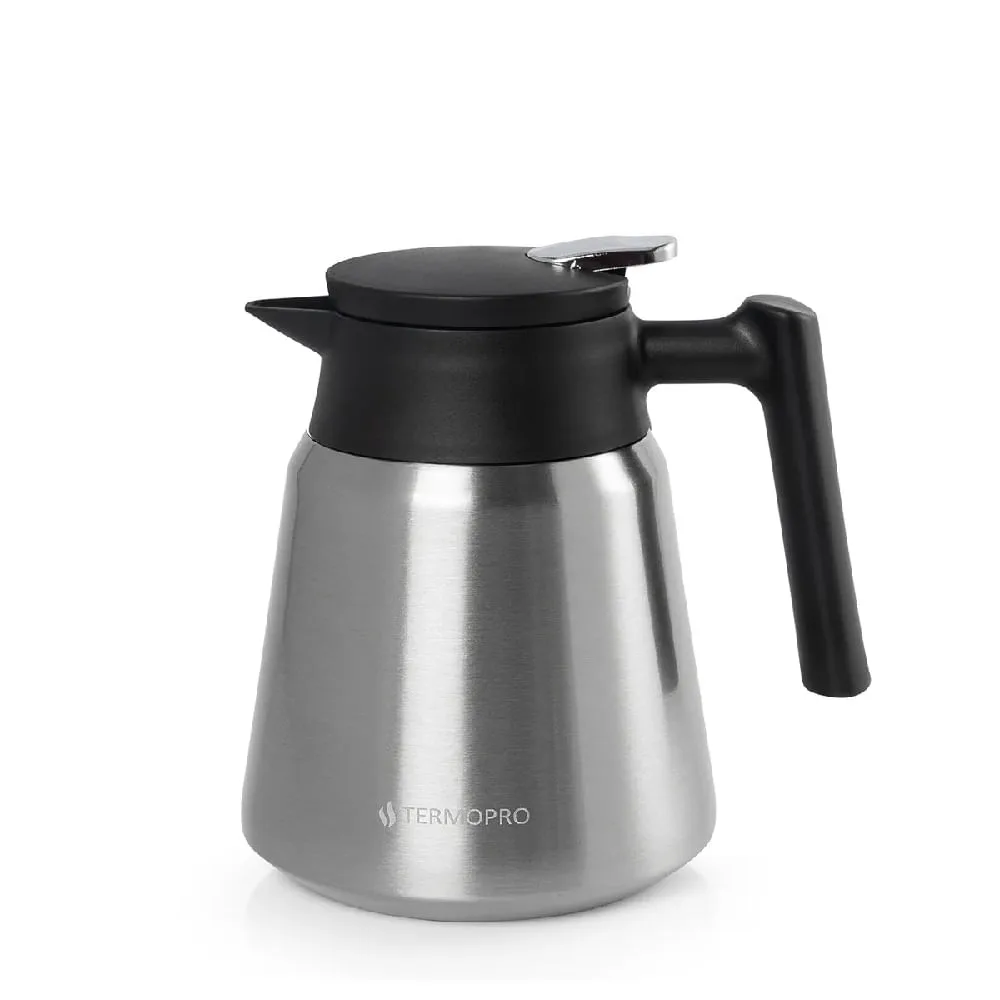 Garrafa Térmica Termopro Aço Inox Geisha Prata 1 L