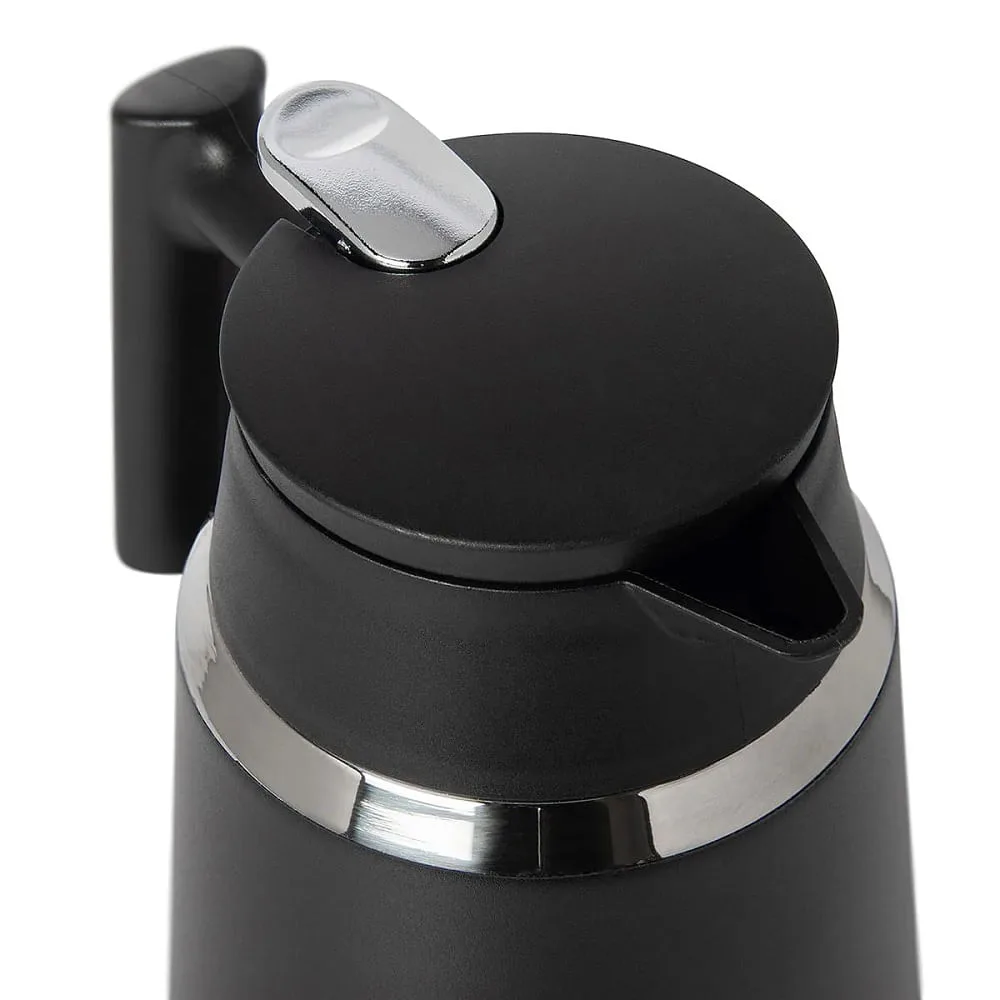 Garrafa Térmica Termopro Geisha Preta Aço Inox 1 L - Imagem 3
