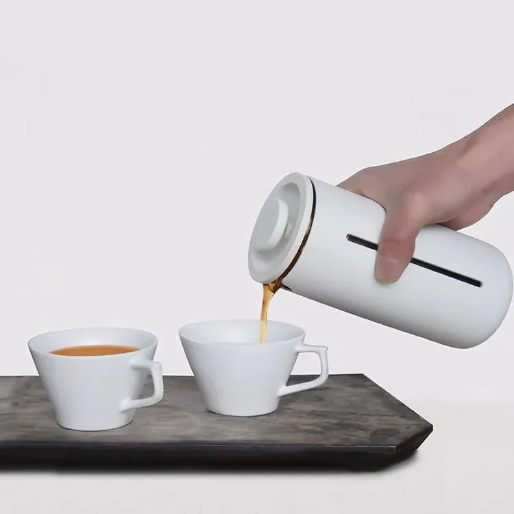 Cafeteira French Press Timemore U Branca 400 ml - Imagem 3
