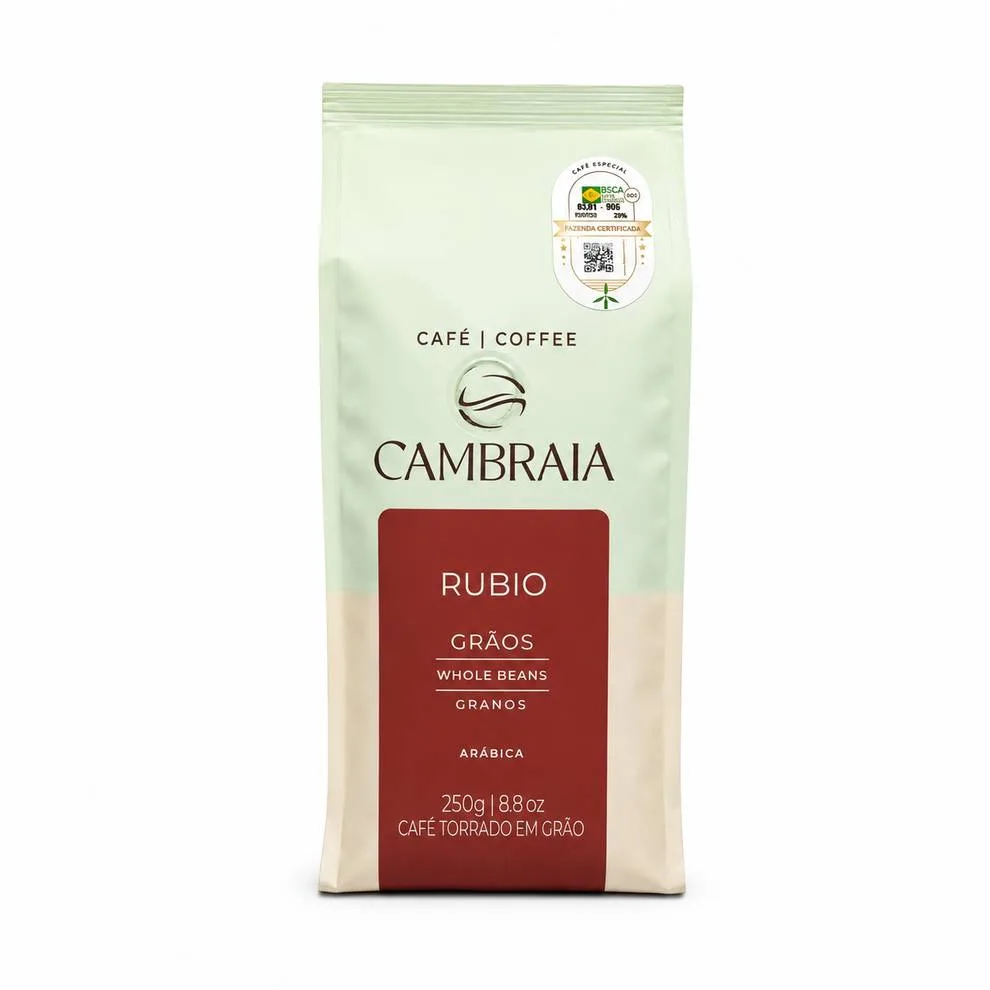 Café Cambraia Rubio em grãos 250 g - Imagem 1
