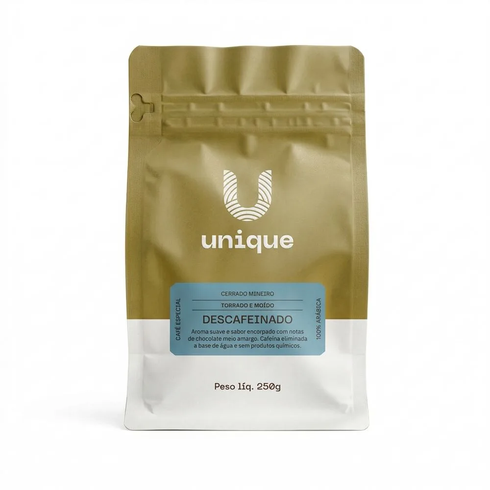 Café Unique Descafeinado em grãos 250 g - Imagem 1