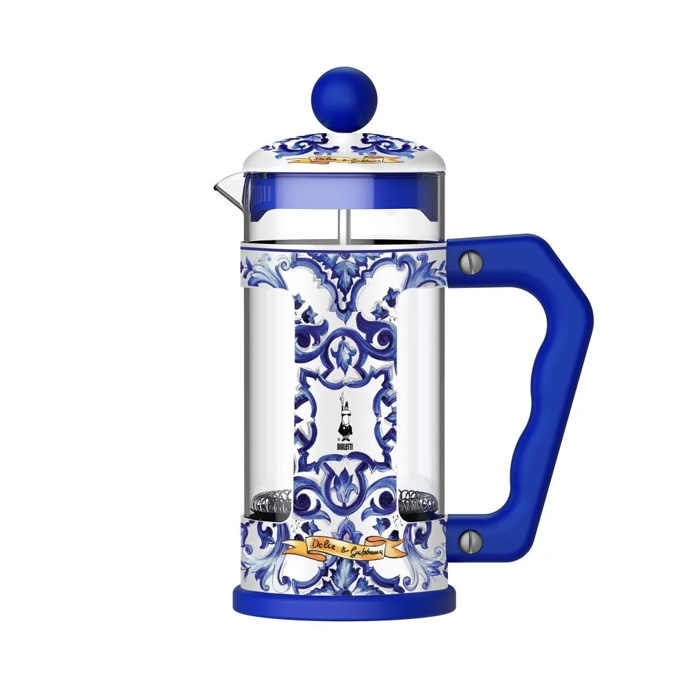 Cafeteira French Press Dolce & Gabbana Bialetti Blu Mediterraneo 350 ml - Imagem 1