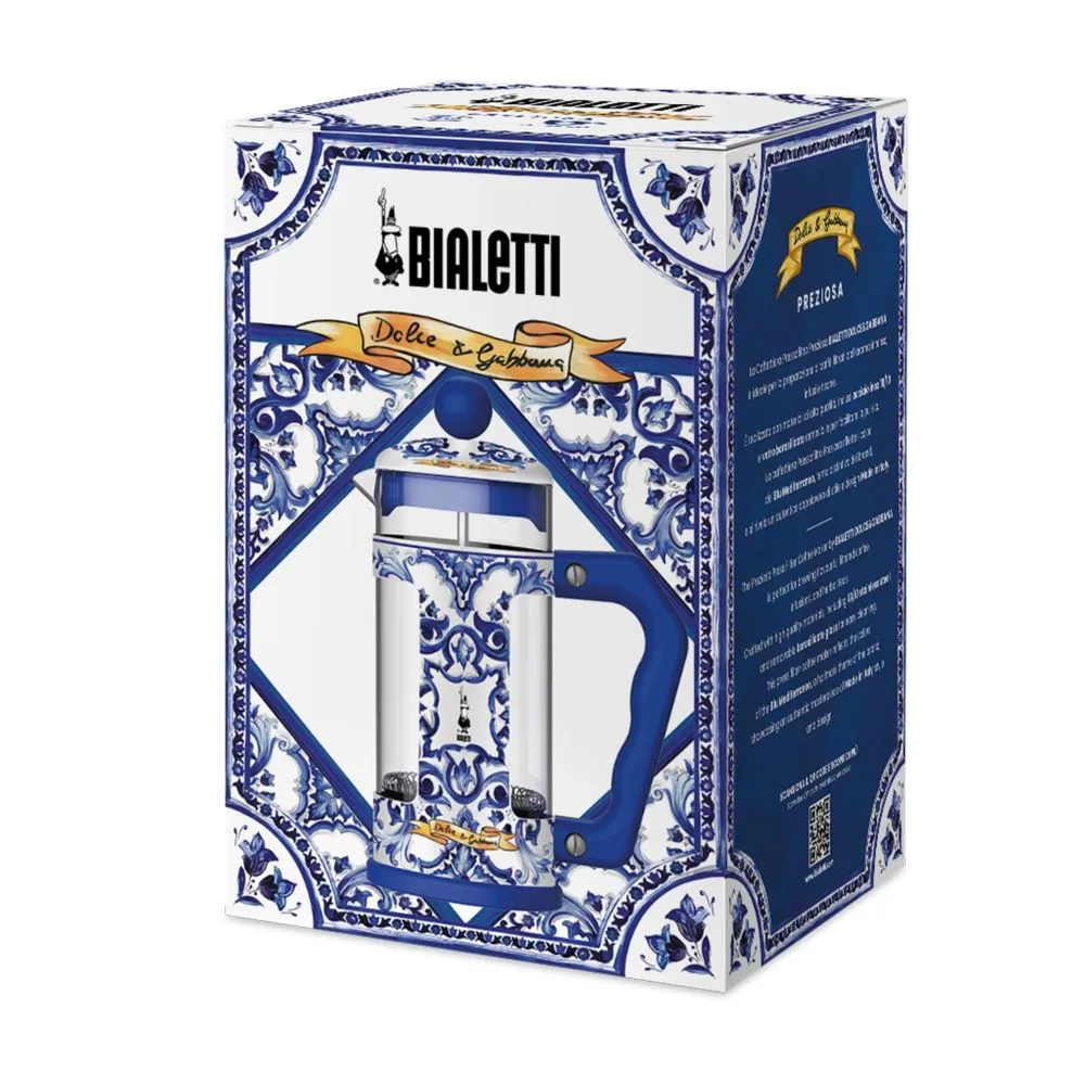 Cafeteira French Press Dolce & Gabbana Bialetti Blu Mediterraneo 350 ml - Imagem 2