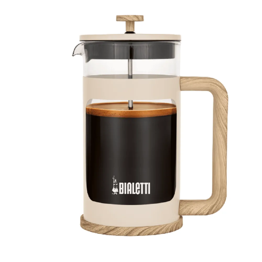 Cafeteira French Press Bialetti Woody Bege 1 L - Imagem 1