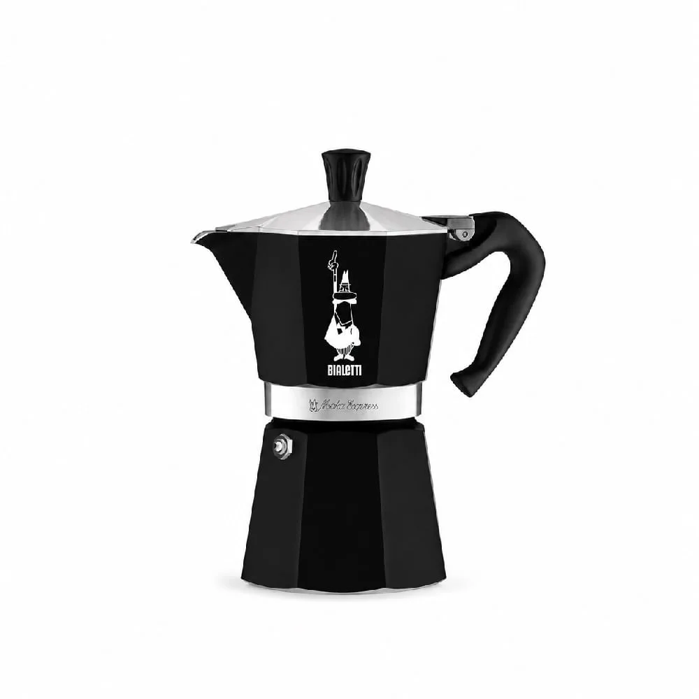 Cafeteira Italiana Moka Espress Preta Bialetti 6 xícaras - Imagem 1