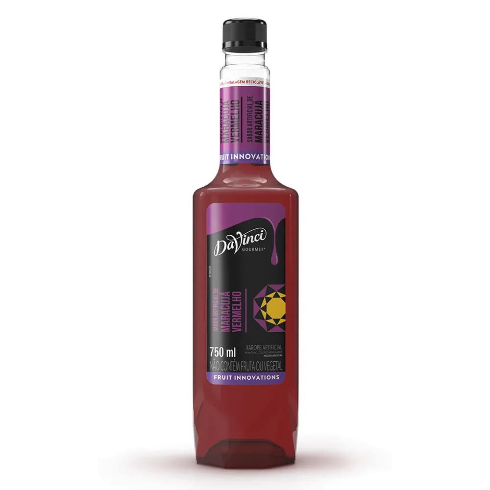 Xarope DaVinci Maracujá Vermelho 750 ml - Imagem 1