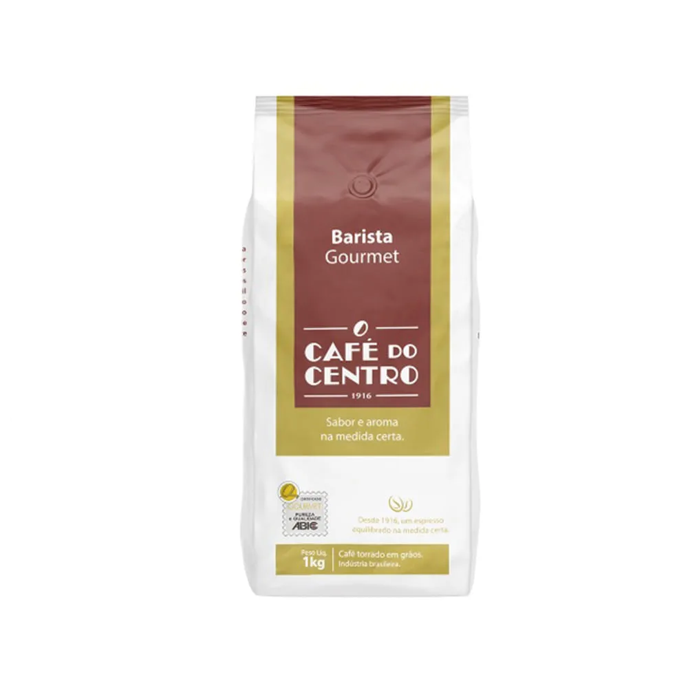 Café do Centro Barista Gourmet em grãos 1 kg - Imagem 1