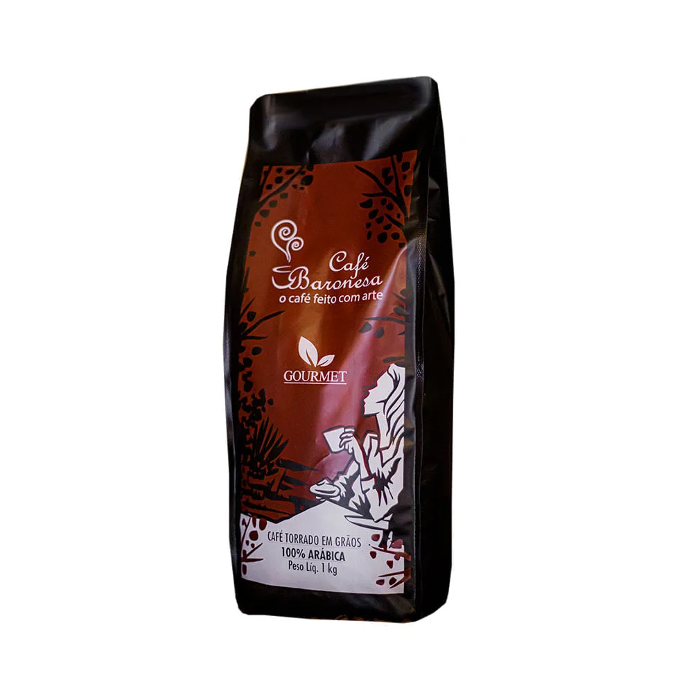 Café Baronesa Gourmet em grãos 1 kg - Imagem 1