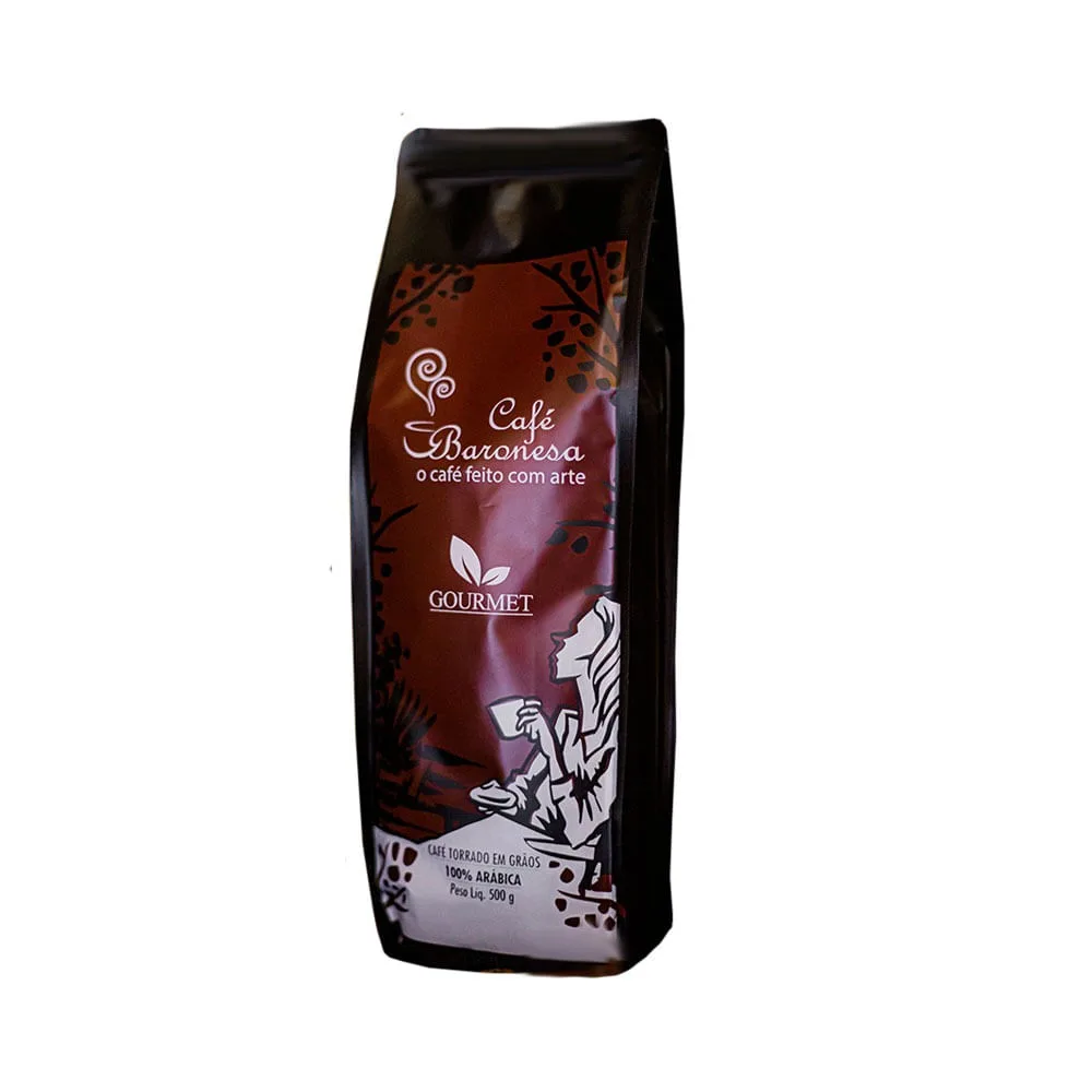 Café Baronesa Gourmet em grãos 500 g - Imagem 1