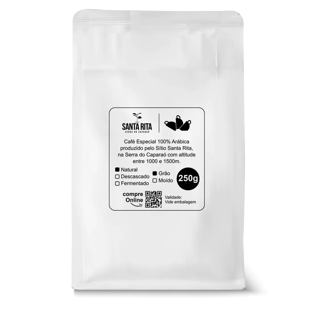 Café Santa Rita Flor de Laranjeira em grãos 250 g - Imagem 2