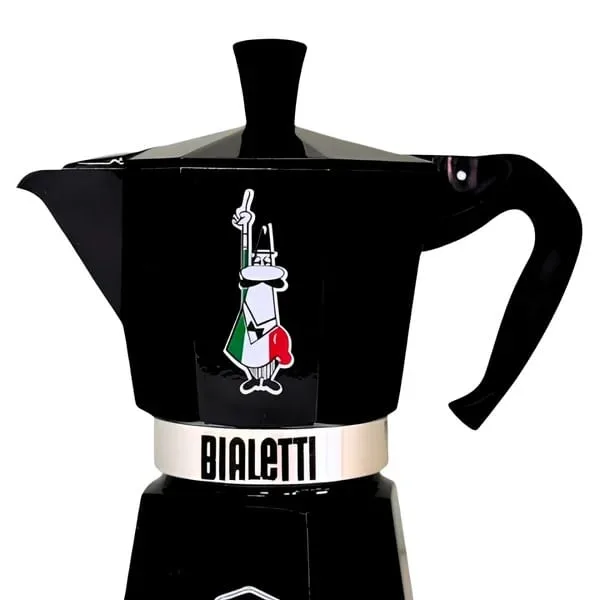 Cafeteira Italiana Bialetti Moka Express Omino Preta 6 Xícaras - Imagem 2