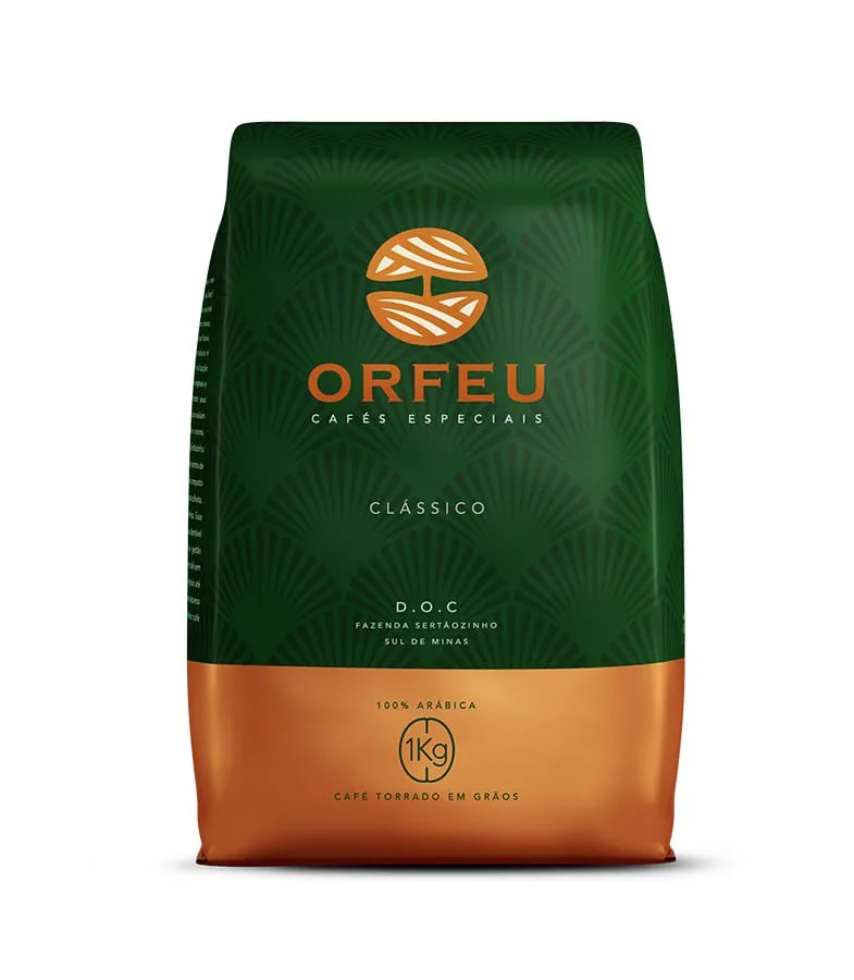 Café Orfeu Clássico em grãos 1 kg - Imagem 1