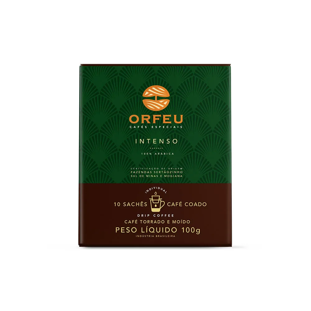 Café Orfeu Intenso Drip Coffee 10 unidades - Imagem 1